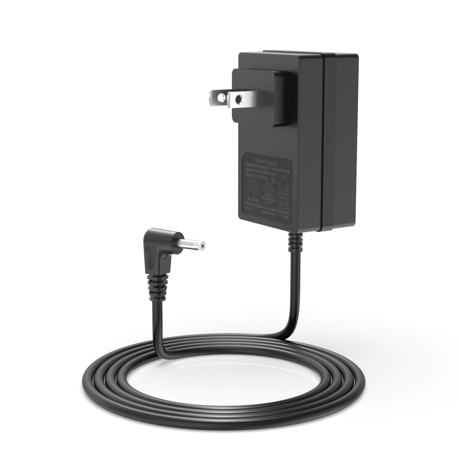 Nicpower 12V 2A Mini Fast Charger Fit for 4.17 x 2.43 x 1.63 inches, black 