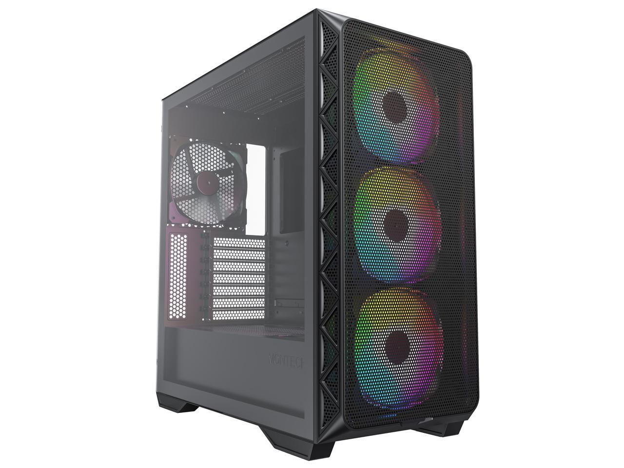 Montech AIR 903 MAX, E-ATX Mid Tower Case, High Airflow, 3x 140mm ARGB PWM & 1x