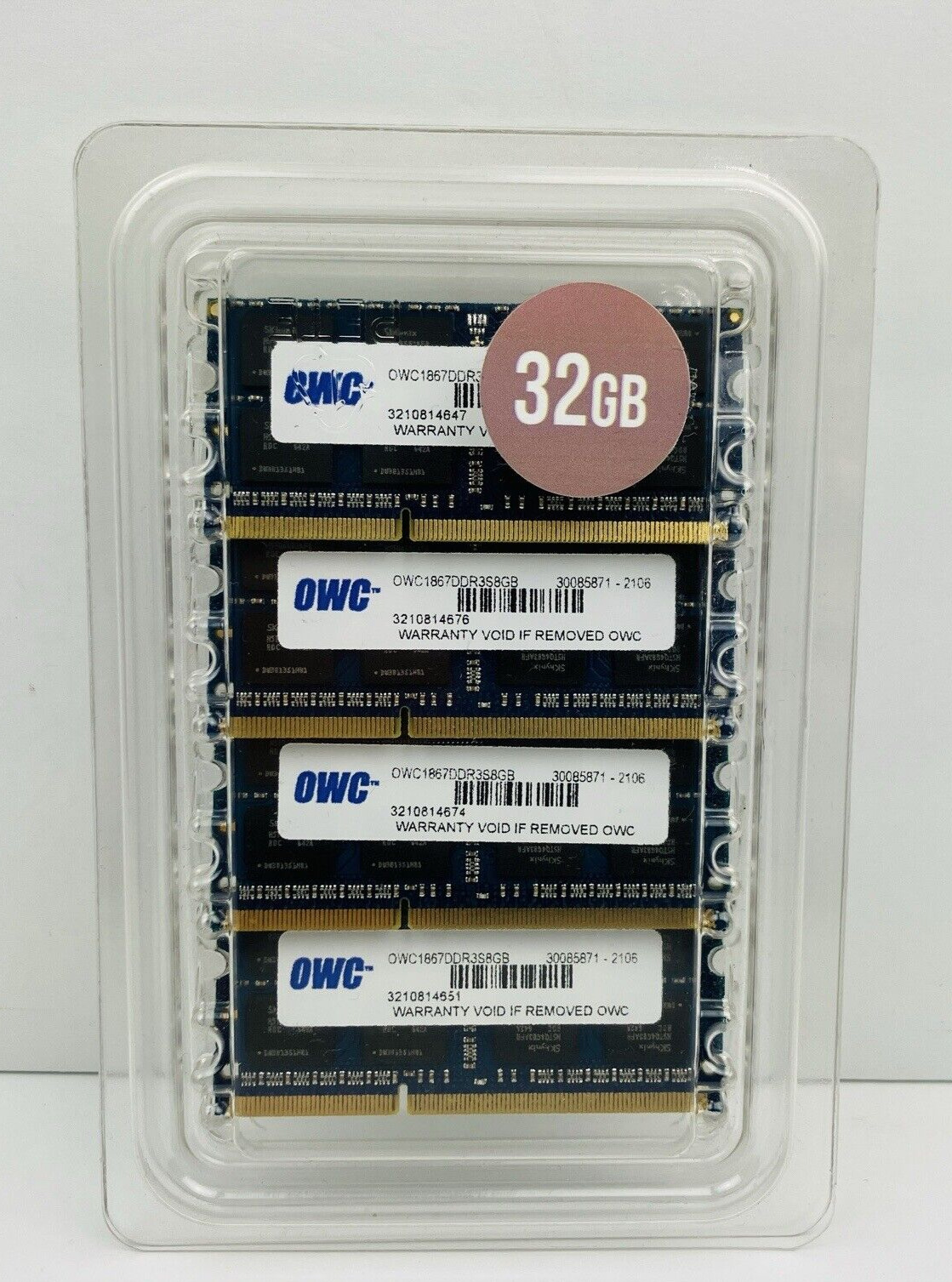 OWC 32GB 1867 Mhz DDR3 Memory SO kit (8GB x 4)