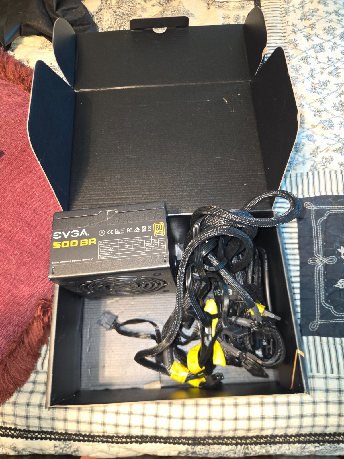 EVGA 500 W BQ  80+ Bronze 500W Semi Modular FDB Fan Power Supply 110-BQ-0500-K1