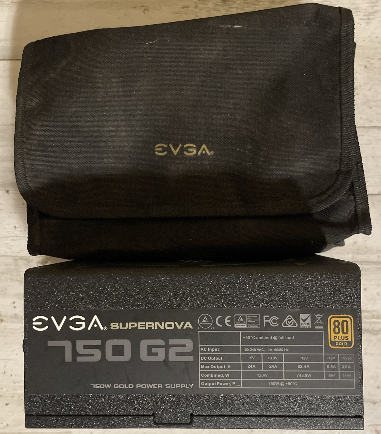 EVGA SuperNOVA 750 G2, 80+ GOLD 750W, Fully Modular, EVGA ECO Mode-FS No Cables