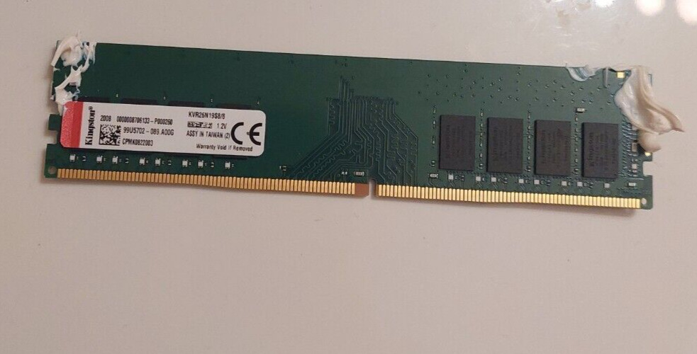 KINGSTON 8GB 1RX8 DDR4 2666 MHZ 288-PIN CL19 1.2V KVR26N19S8/8 RAM PC COMPUTER