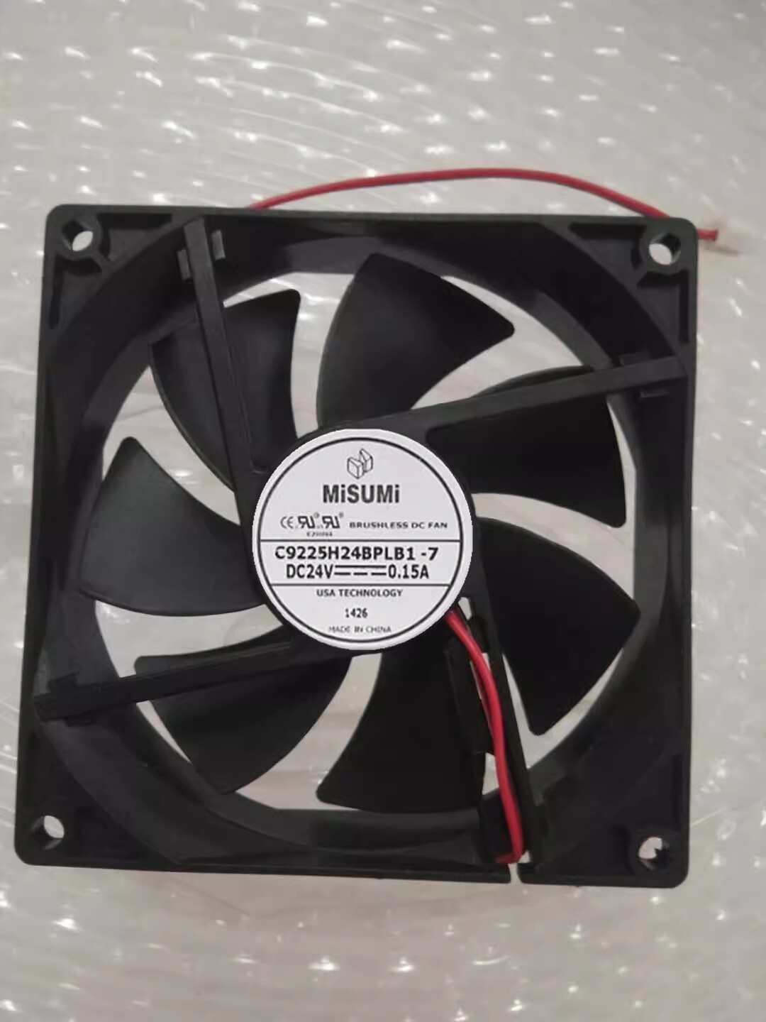 MISUMI C9225H24BPLB1-7 9025 DC24V 0.15A 9CM 2-Wire Inverter Cooling Fan