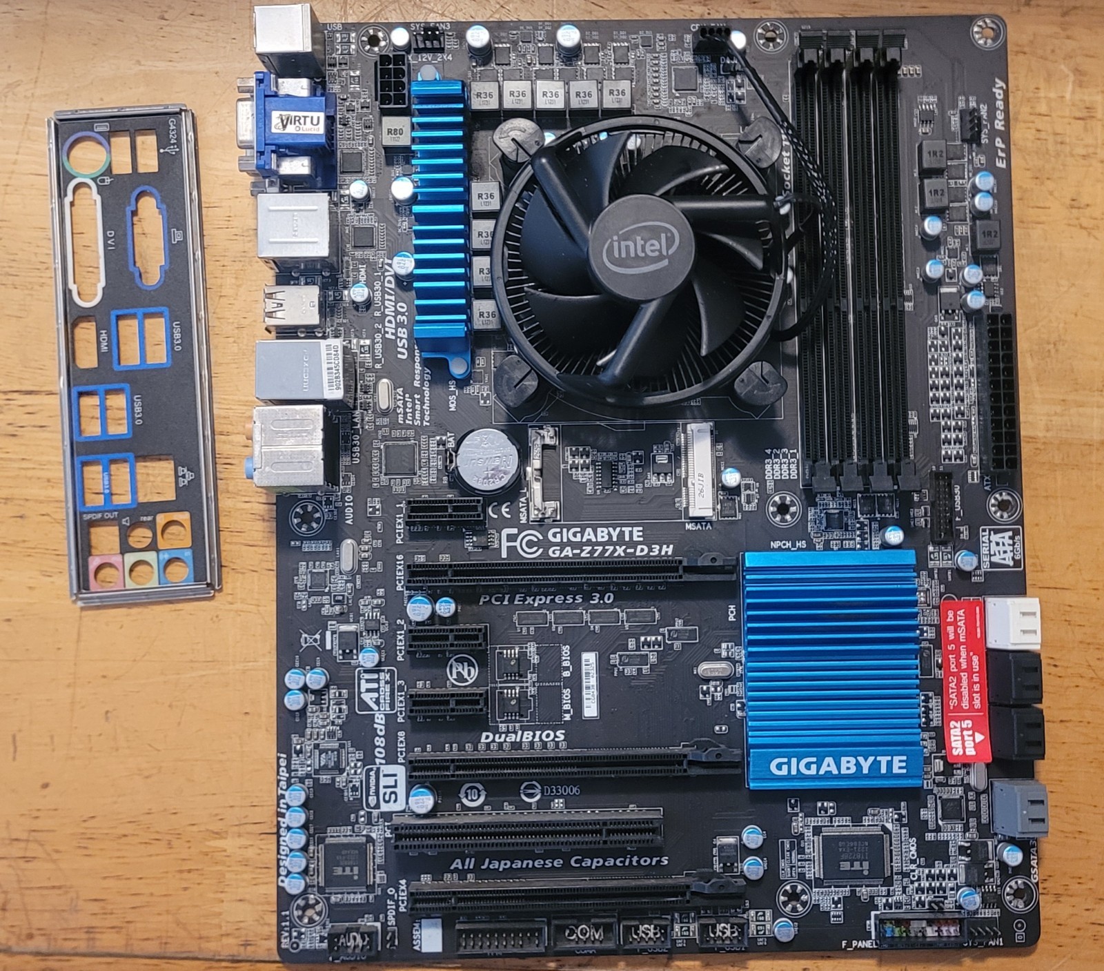 Gigabyte GA-Z77X-D3H + I5-3570K LGA 1155 Bundle