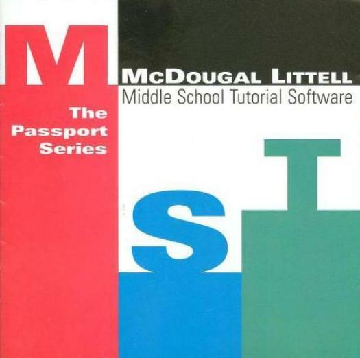 McDougal Littell Middle School Tutorial Software Passport Series PC MAC CD teach