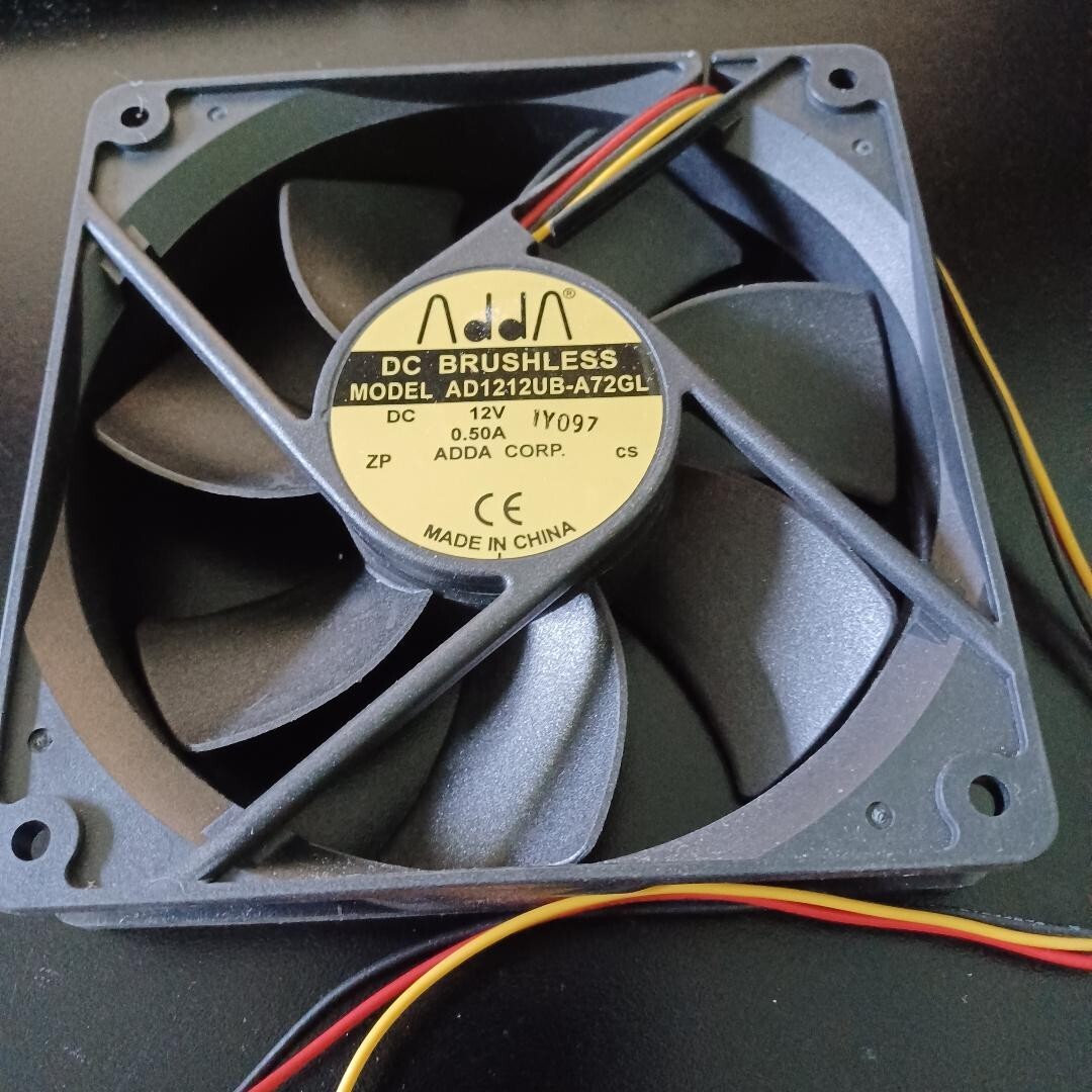 1 PCS  ADDA Fan AD1212UB-A72GL DC12V 0.50A  12025  12cm 3 wire cooling fan