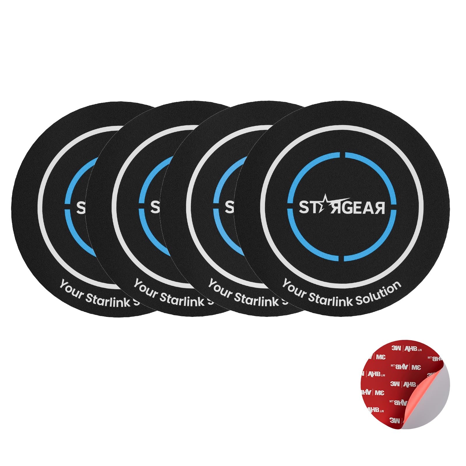 4PCS Starlink Mini/Gen 3 Magnetic Mount Plates, Magnetic Pads