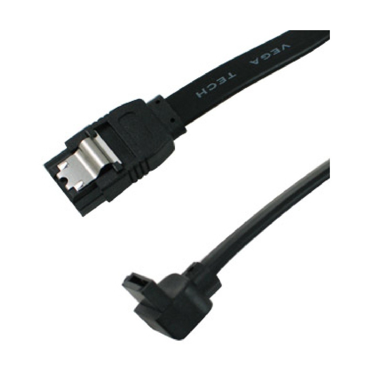 OKGEAR GC18AKM12-SL 18″ SATA III 6 Gbps Cable – Straight to Left-Angle, Metal