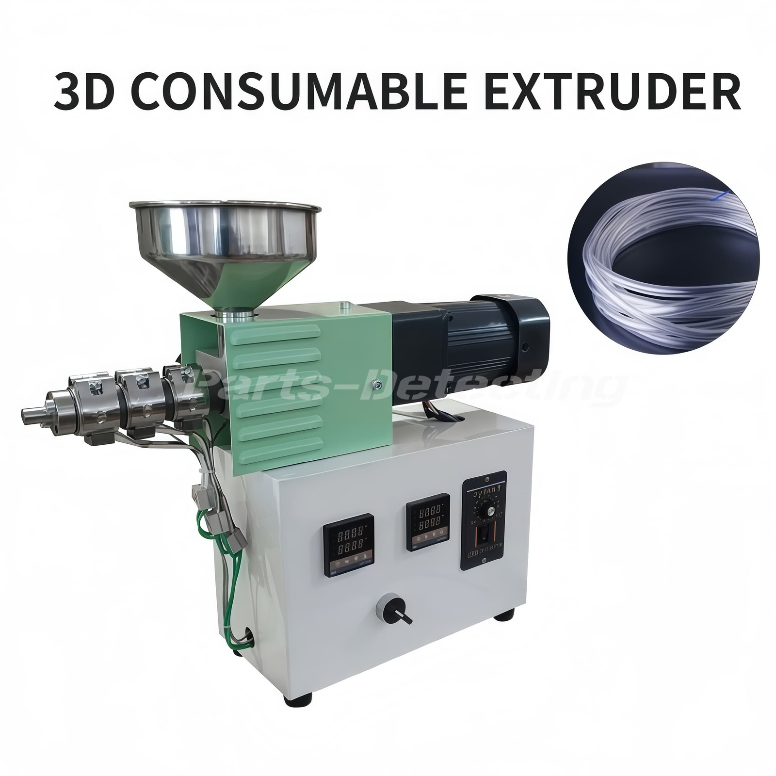 220V Plastic Desktop Injection Molding Machine Single Screw Extruder