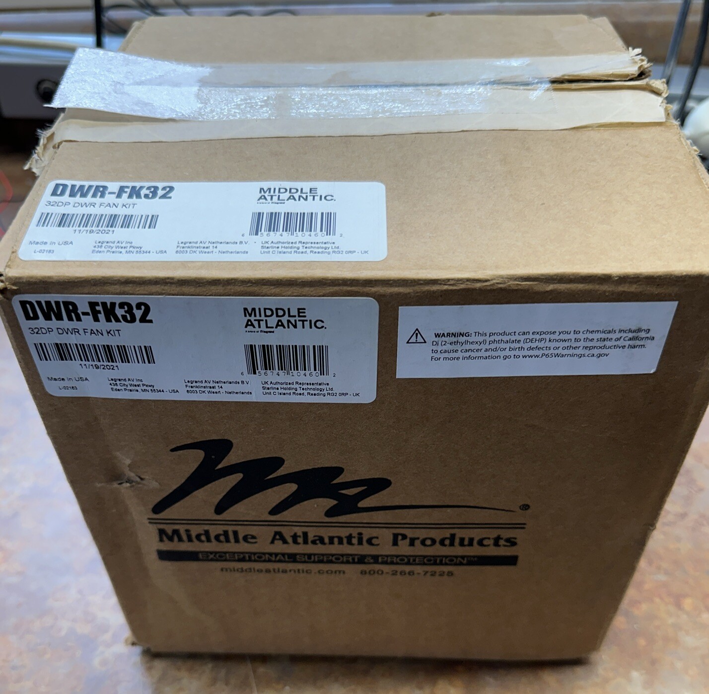 Middle Atlantic DWR-FK32 (Rack Fan Kit) DWR/SR 32"D