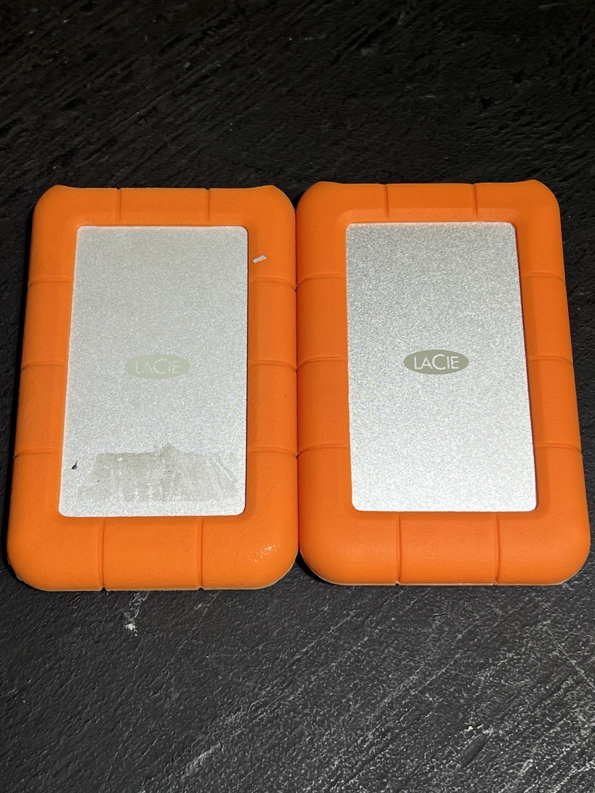 Lot of 2 LaCie RUGU3M2 Rugged Mini Portable External Hard Drive 1TB