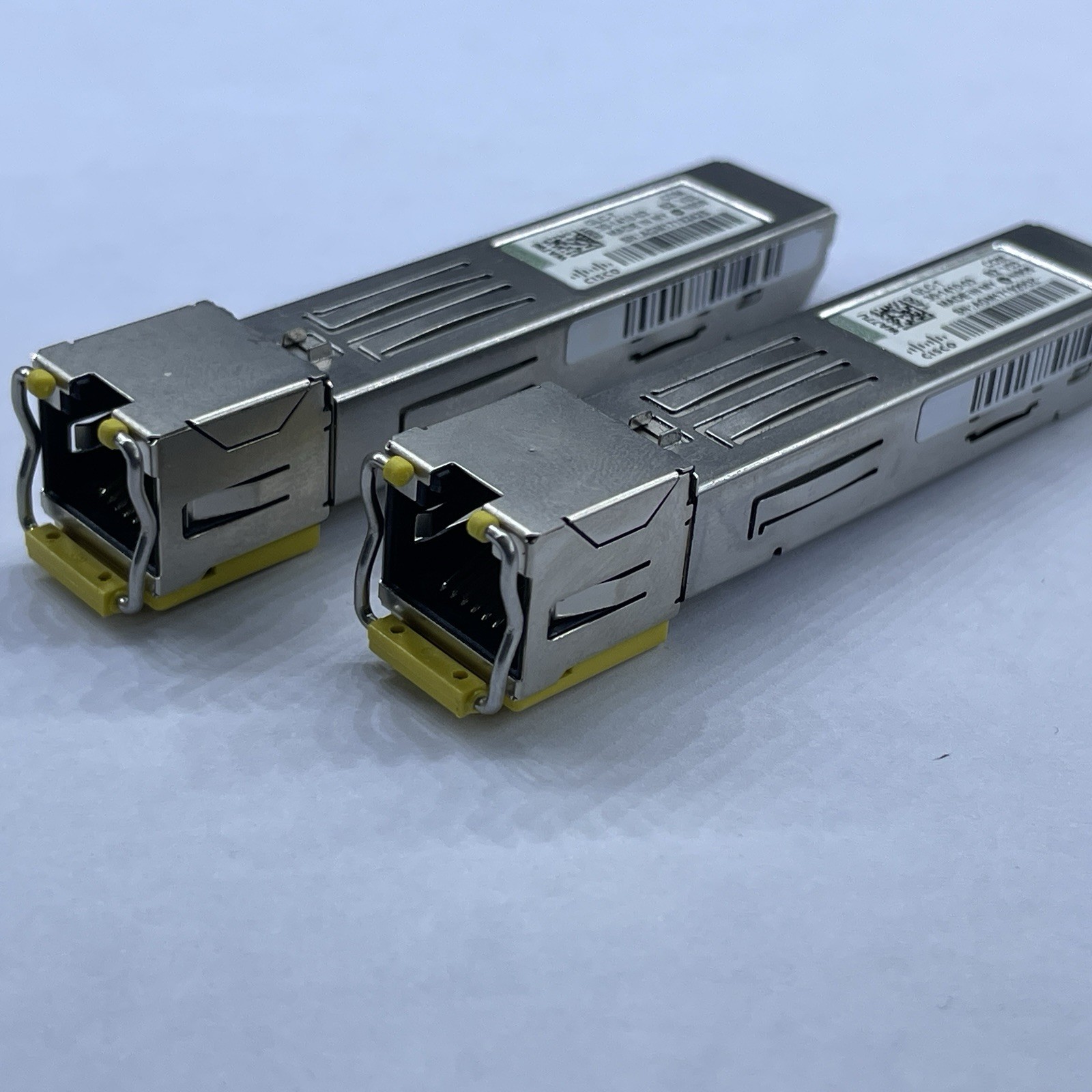 2 Pack Cisco GLC-T 1000BASE-T SFP RJ-45 Copper Transceivers | Tested