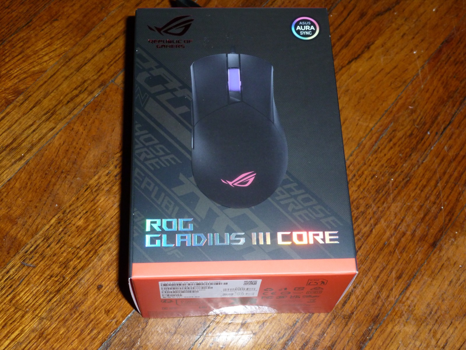 ASUS - ROG Gladius III Core Lightweight Optical Ergonomic Gaming Mouse - NEW