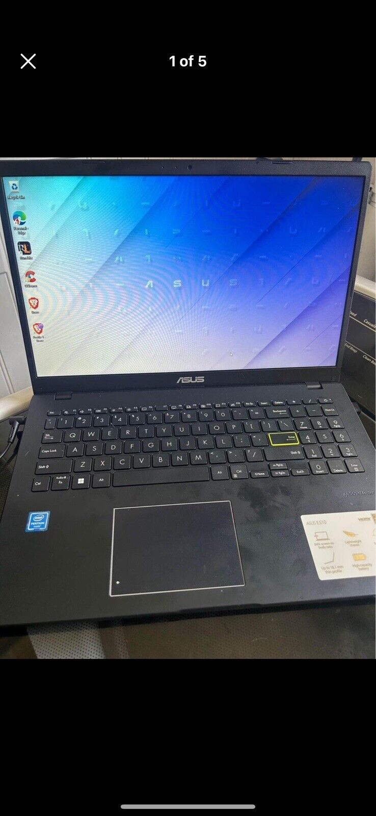 ASUS E510 LAPTOP with charger