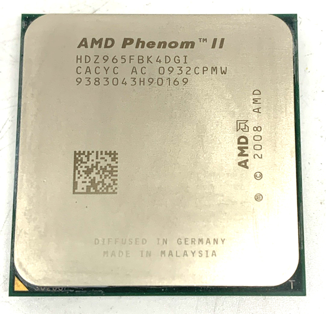 AMD Phenom II X 4  3.4GHz 965 Quad-Core Processor, HDZ965FBK4DGI, AM3, US SELLER