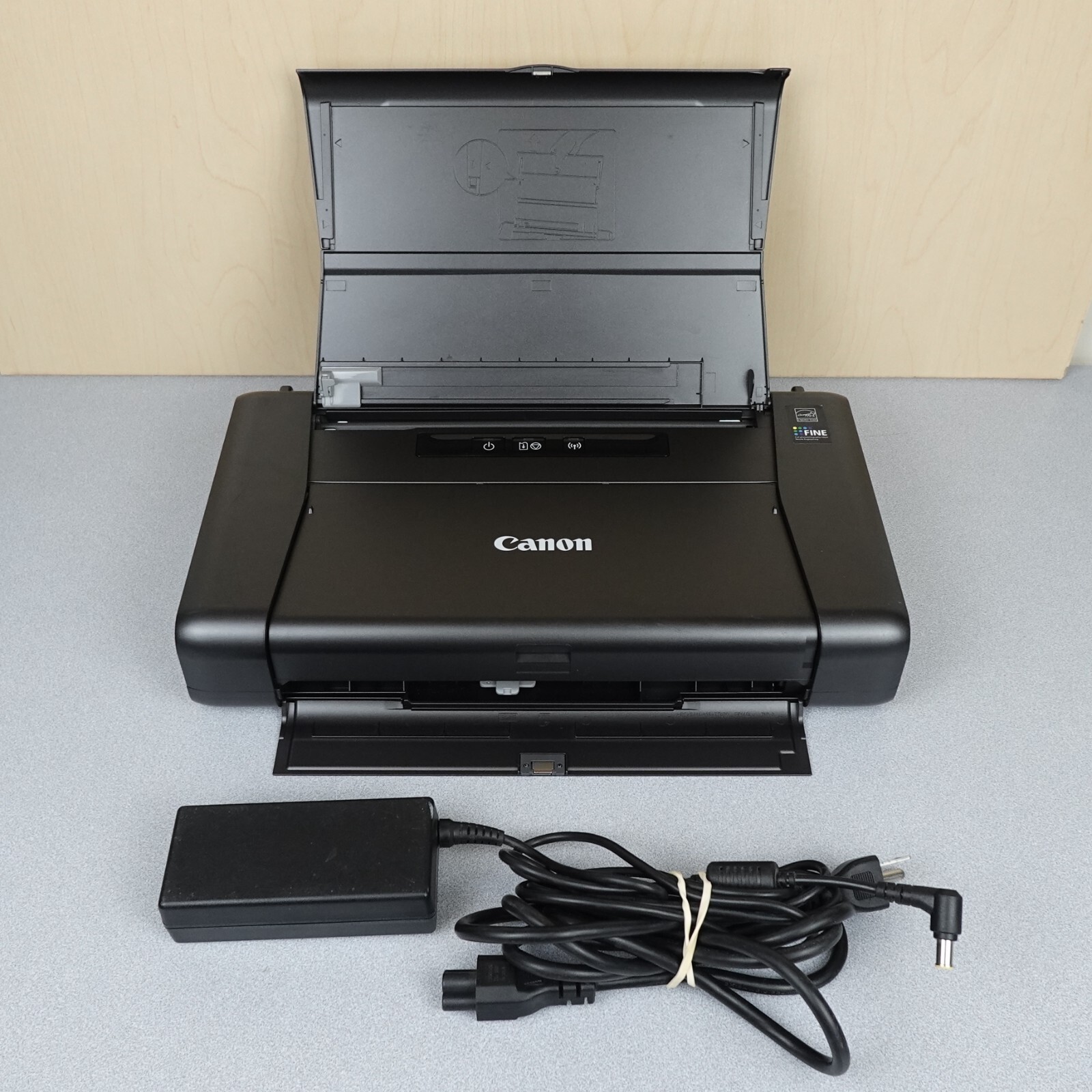 Canon Pixma iP110 Printer with Power Supply Tested Good NO PRINTER HEAD