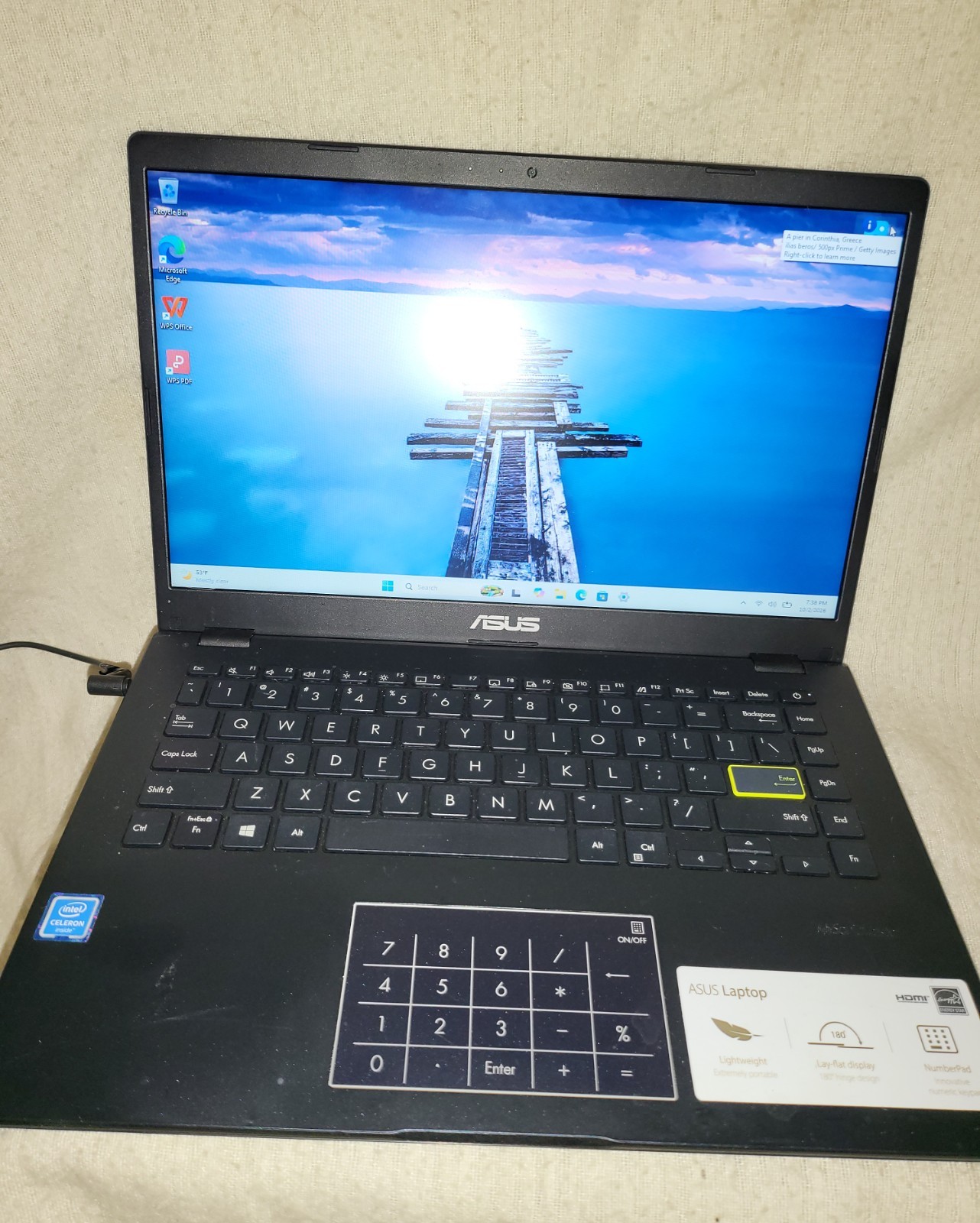 Asus 14" Laptop Intel Celeron 1.1GHz 4GB RAM 64GB E410M *READ*