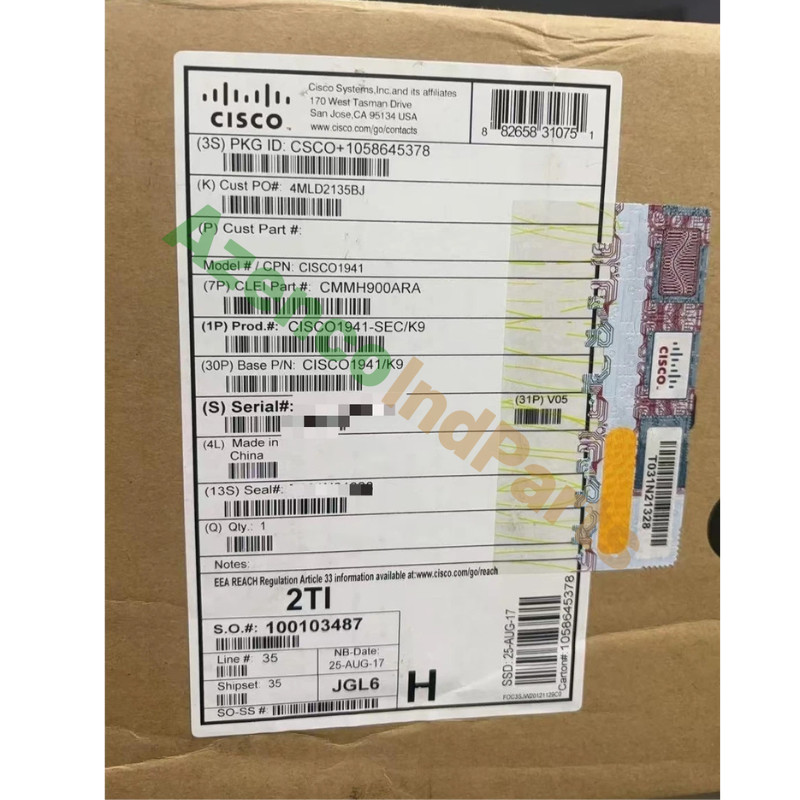 1PC NEW Cisco 1941-SEC/K9 Integrated Security Router Fast Delivery