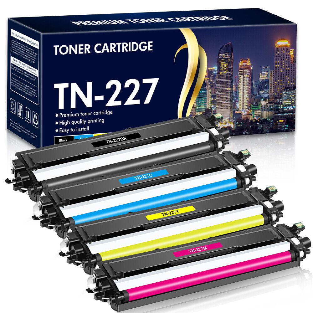 4-ColorSet TN227 TN-223 Toner for Brother MFC-L3770CDW HL-L3270CDW HL-L3290CDW