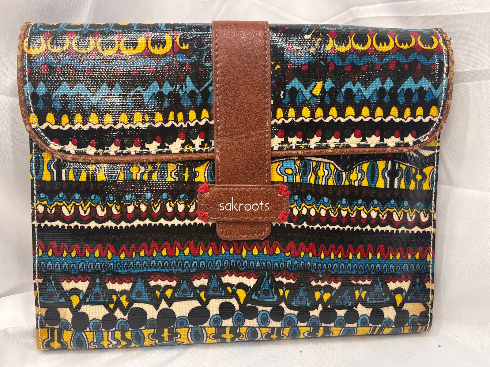 Sakroots Artist Circle Tablet iPad Case Folio Boho Multicolor 10 x 8