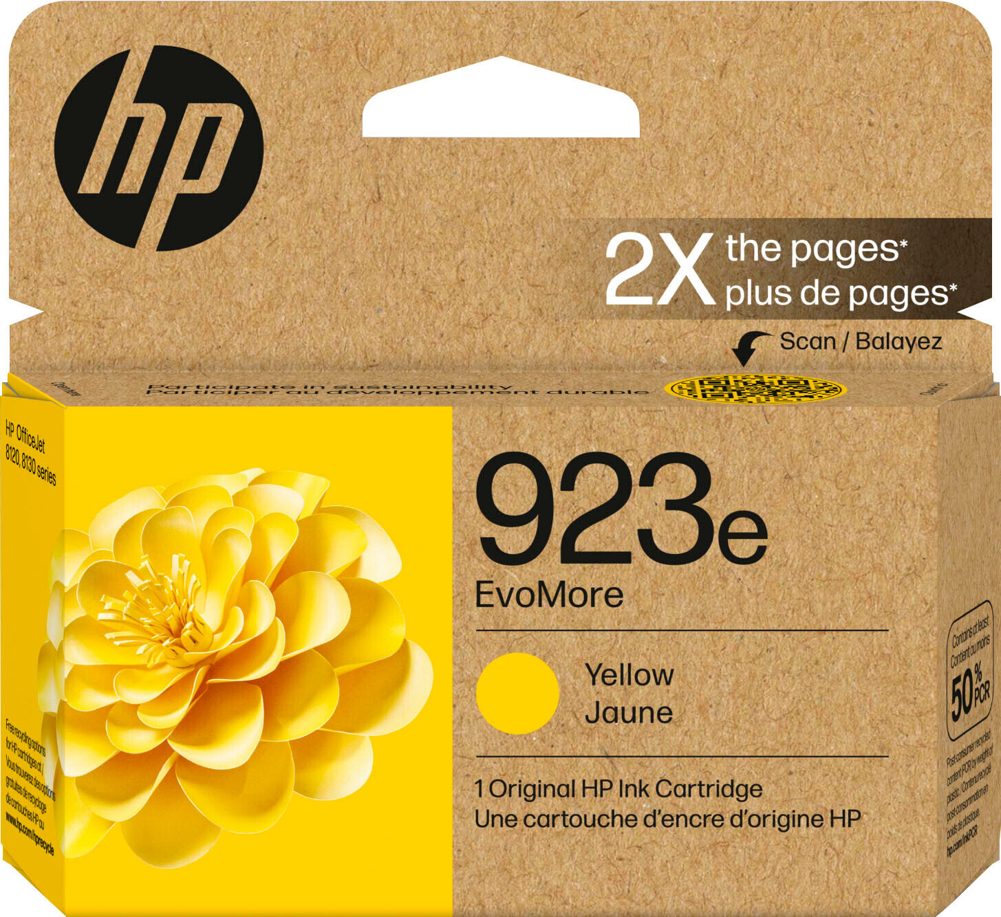 HP - 923e EvoMore Ink Cartridge - Yellow