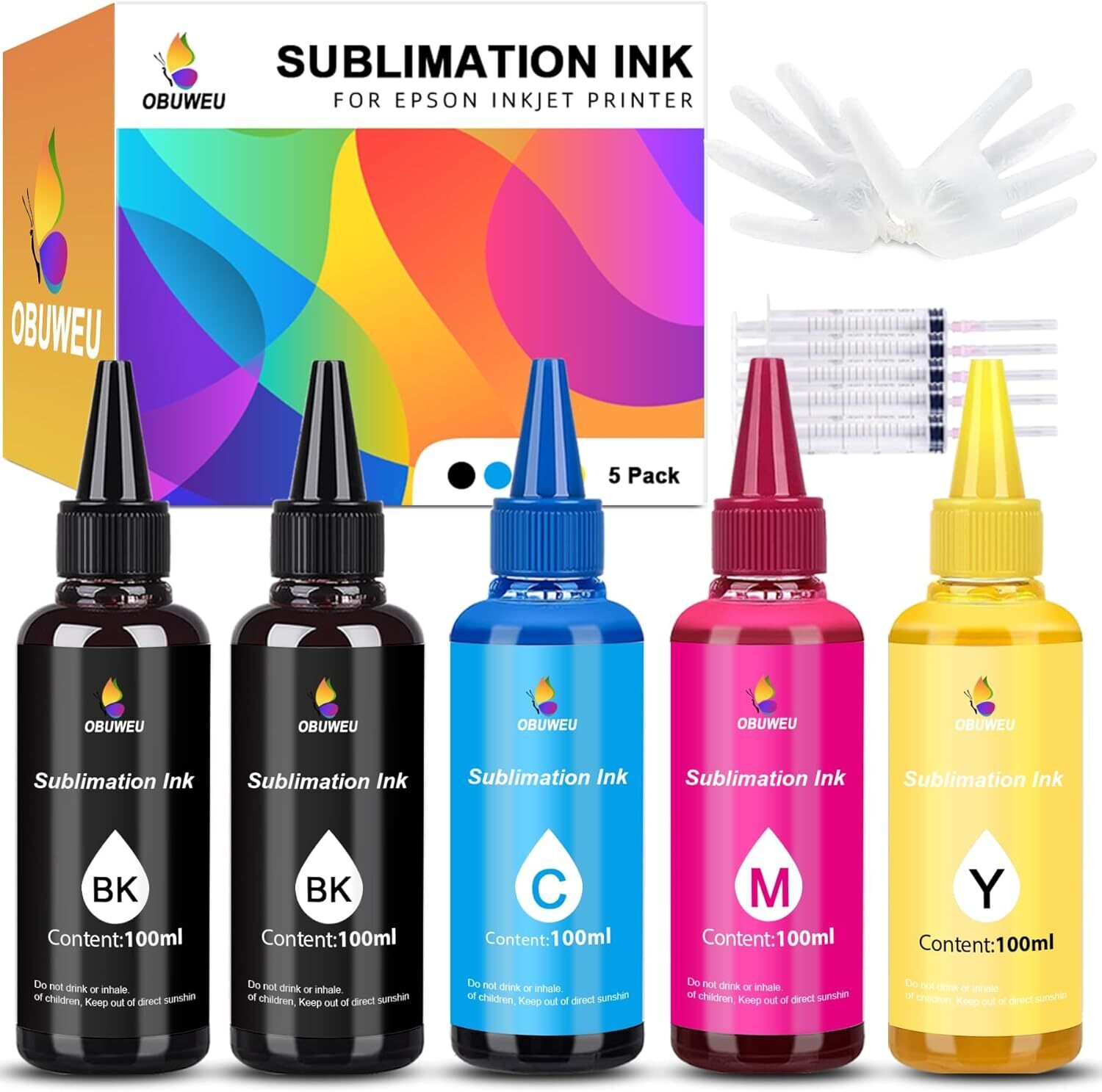 Sublimation Ink (100ML) Compatible for Epson ET2760 ET2720 ET15000 ET-2800