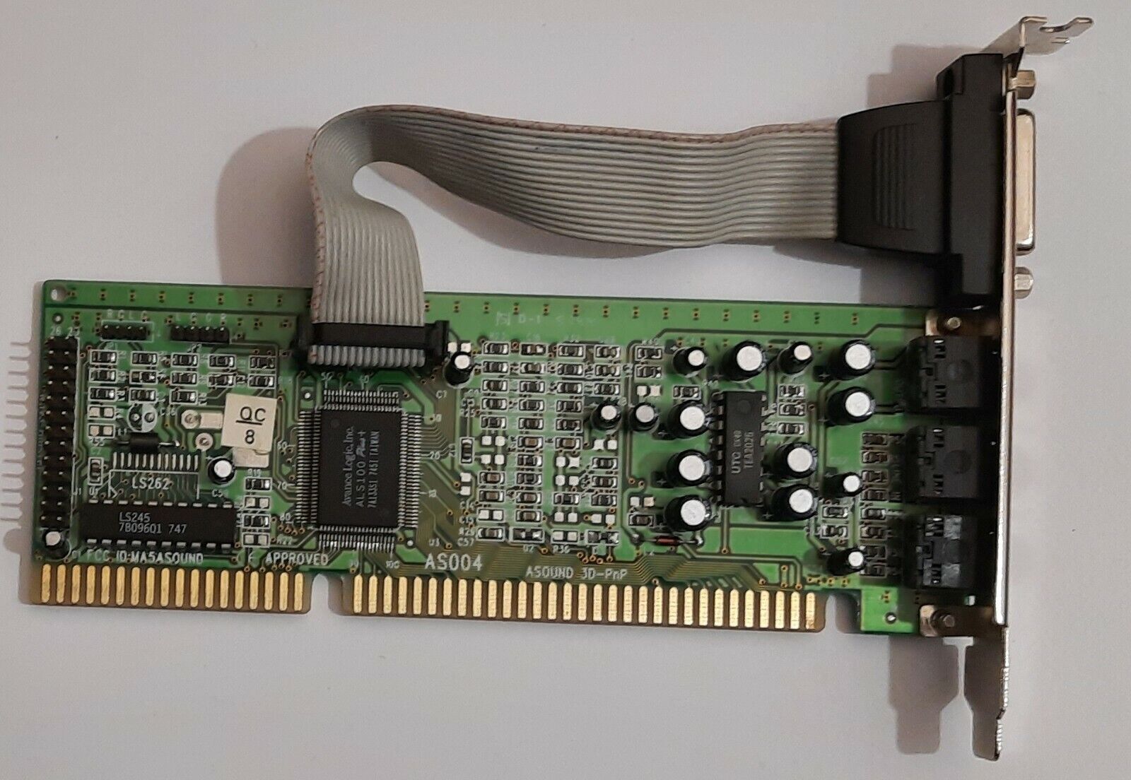 D&B ASOUND 3D-PNP ISA Sound Card (Avance Logic ALS100+, AS004, Retro, 1997)