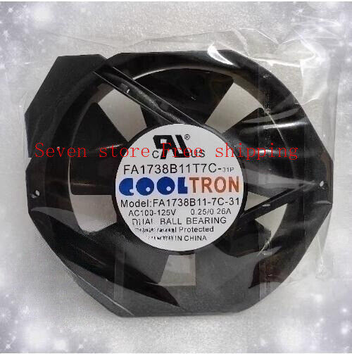 1Pcs COOLTRON FA1738B11T7C-31P 100-125V 17CM 0.25/0.26A cooling fan