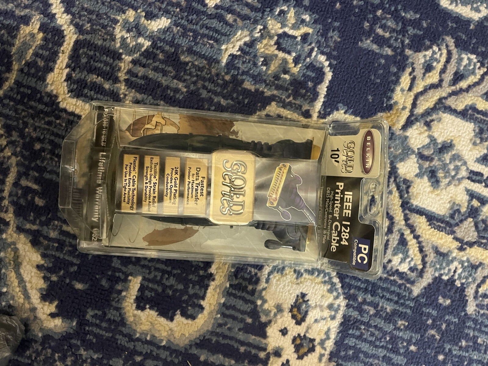 Belkin Gold IEEE 1284 Printer Cable DB25 Male/ Centronics 36 Male 6ft (go)
