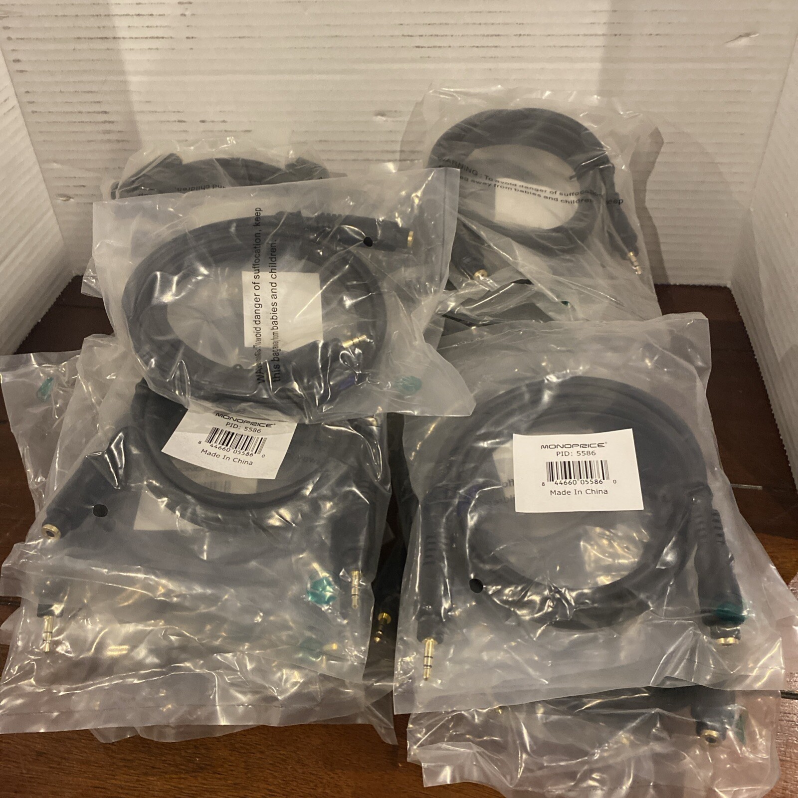 Monoprice 5586 Audio Extension Pro Audio Cord New Lot Of 25