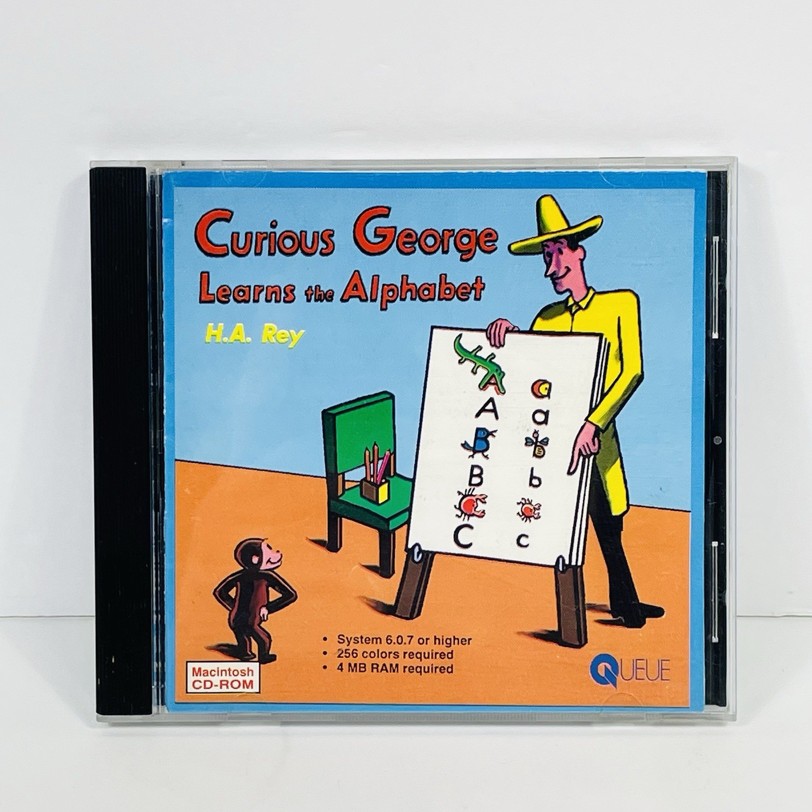 Curious George Learns the Alphabet 1993 Macintosh CD-ROM Learning Game