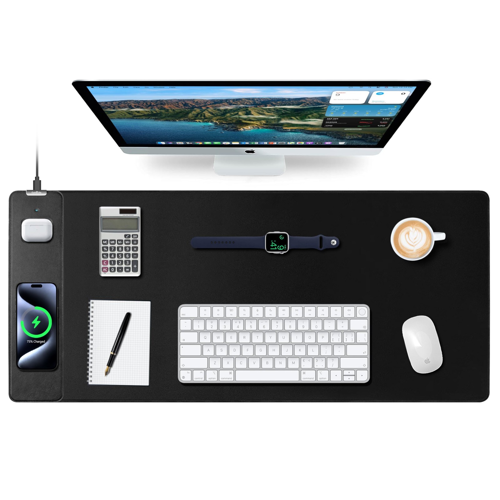 ExtreLife Mouse Pad with Wireless Charging XXL 900x400x4MM Black