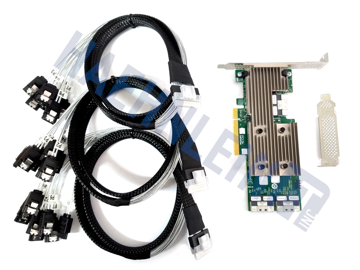 Broadcom LSI 9306-24i SATA / SAS HBA Controller 12Gbps IT-Mode 24port + cables
