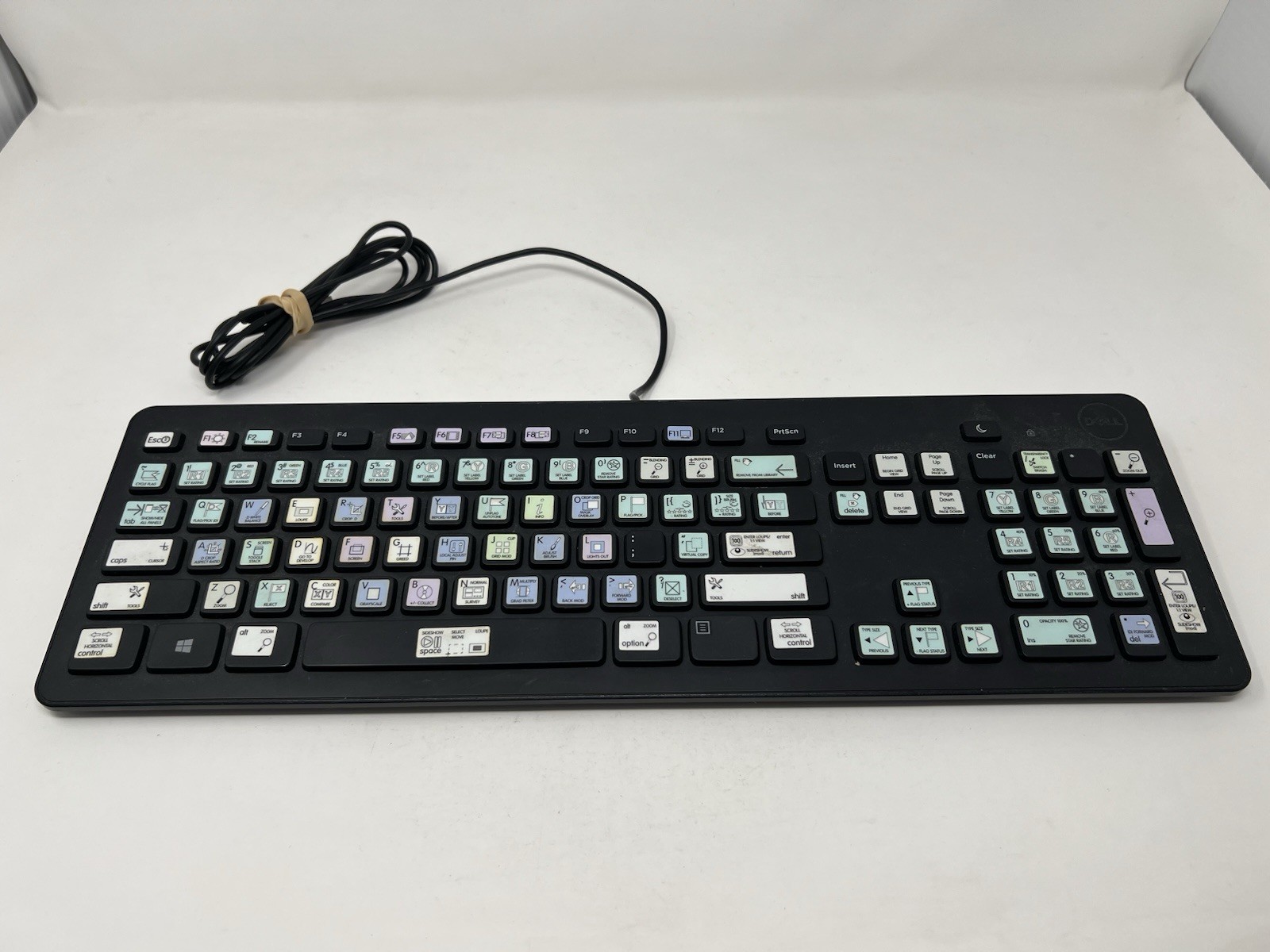 Galaxy Series Adobe Audition Shortcut Hotkey Stickered Dell Keyboard KB113p