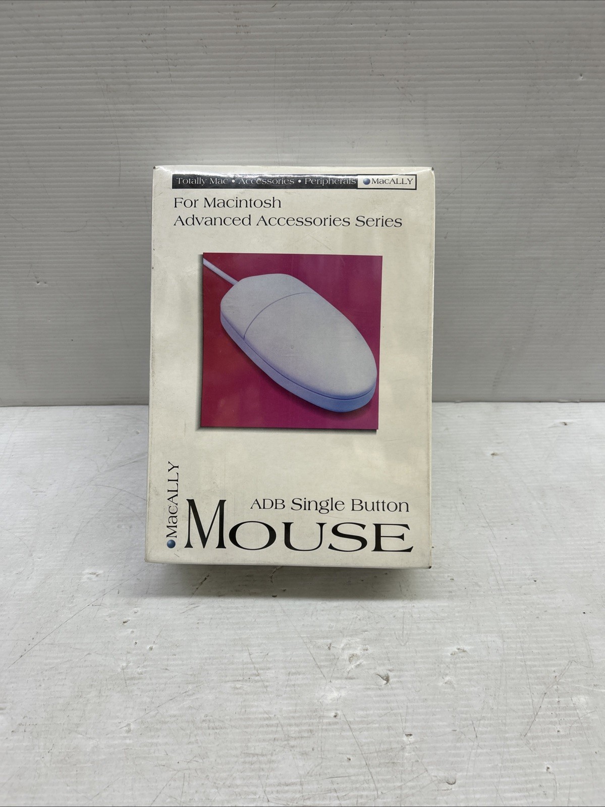 Vintage Macally Macintosh Advanced Accs. Series ADB Single Button Mouse. Sealed