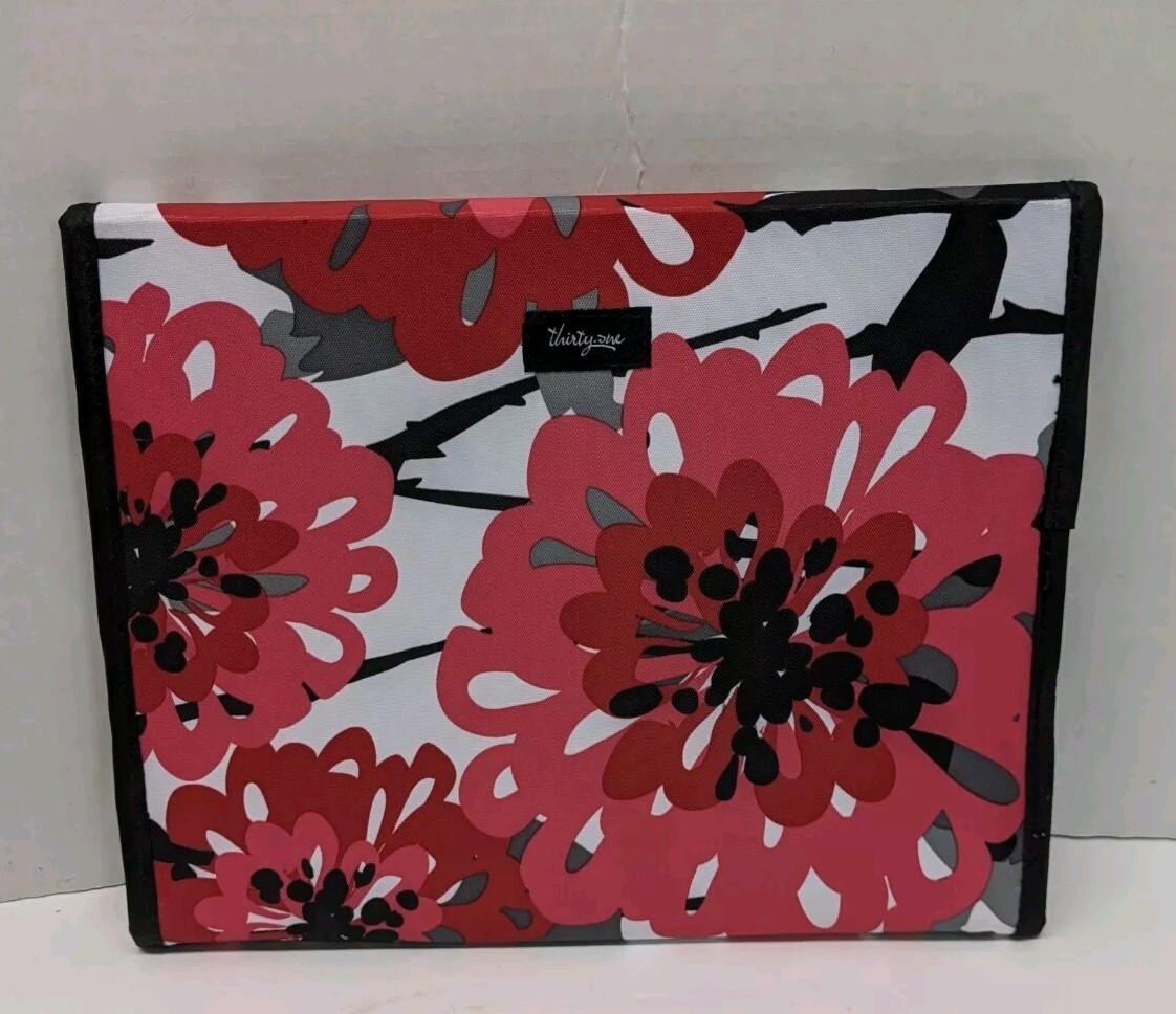 Thirty One 31  Tote A Tablet Case Holder Ipad Kindle Nook  Bold Bloom Retired 