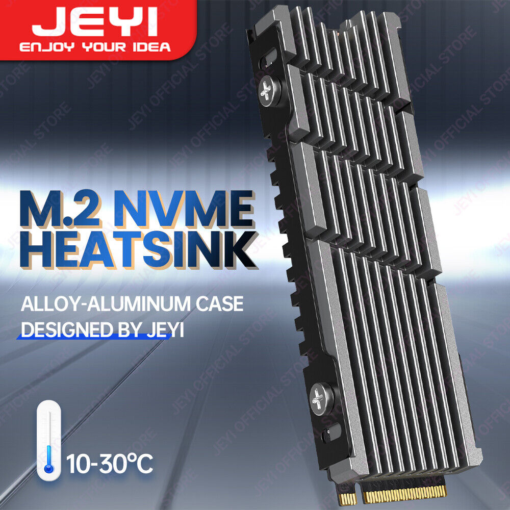JEYI M.2 2280 SSD Heatsink Aluminum Solid State Drive Radiator Efficient Cooler