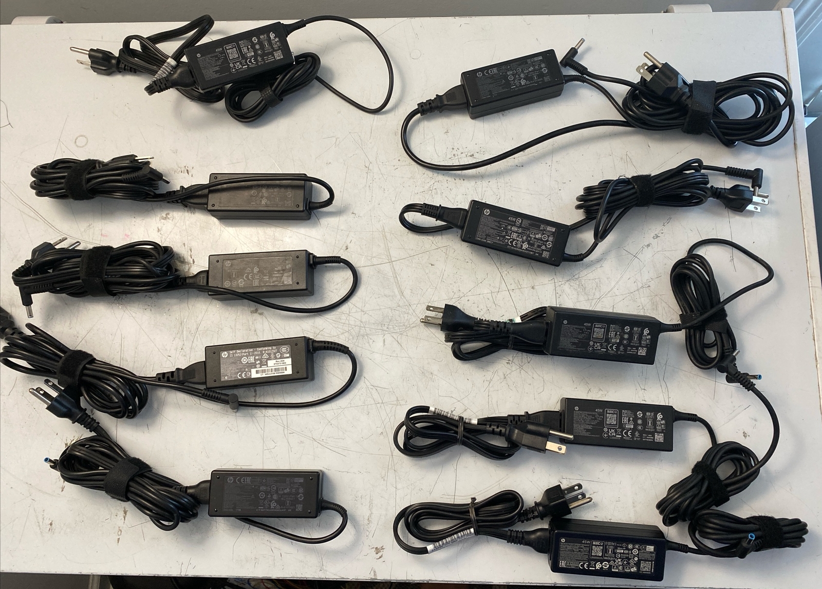 10pk Genuine HP Charger 45w AC DC Adapter TPN-DA16 TPN-LA15 TPN-CA14 19.5V 2.31A