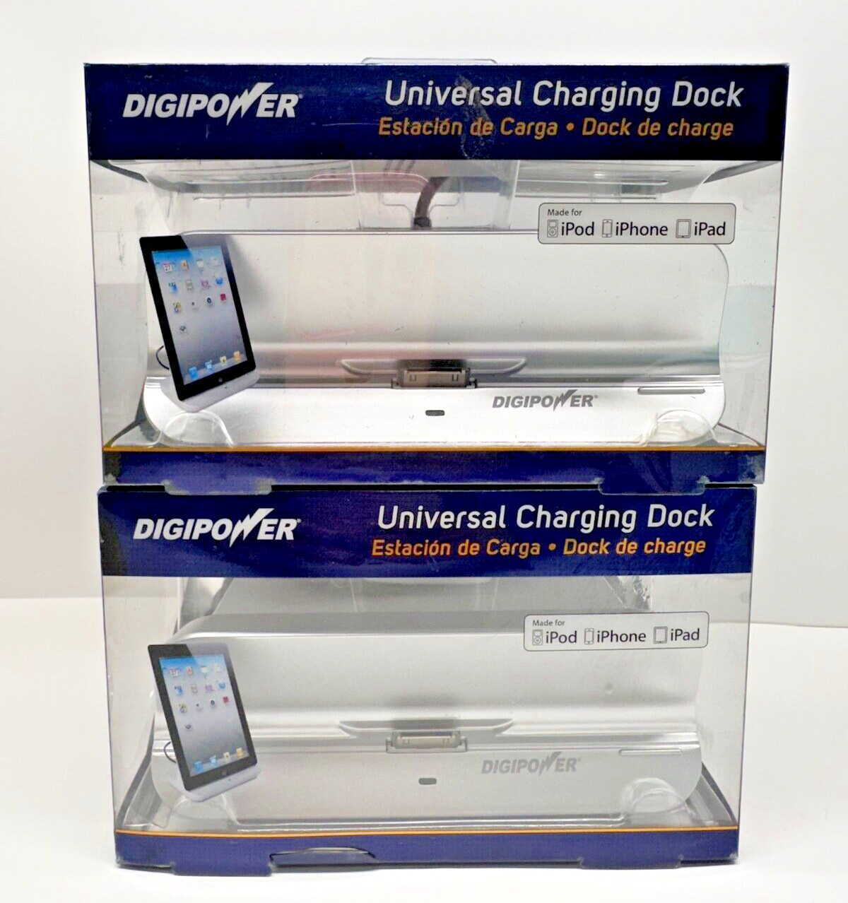 2 DigiPower Universal Apple Power Dock for iPad/iPhone/iPod with 30Pin Connector