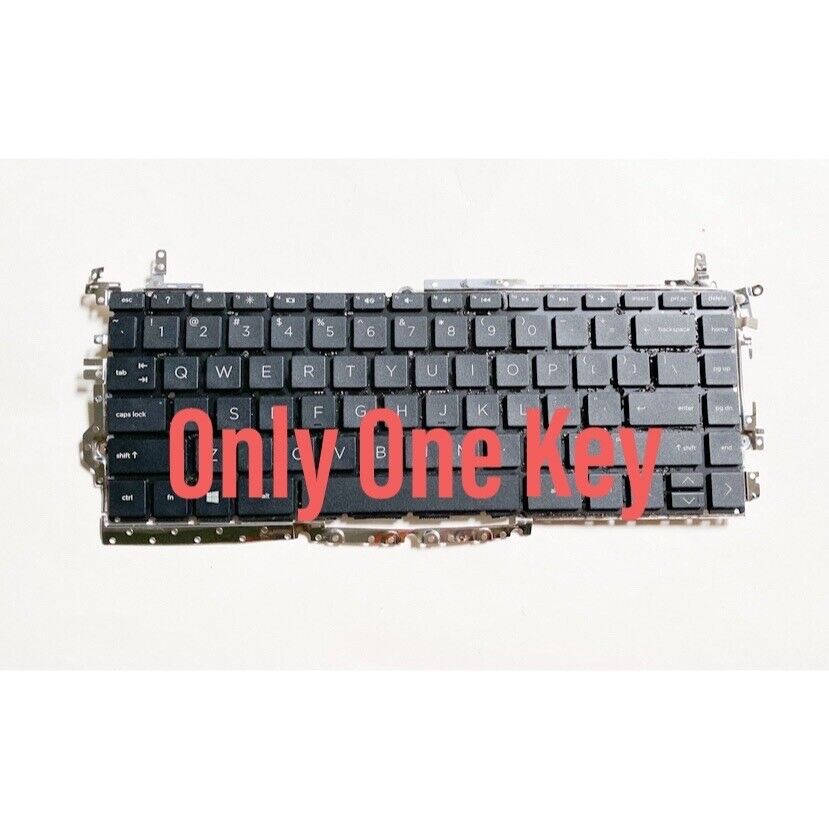 HP 14-FQ0013dx 14-FQ0000 14-FQ US Keyboard  One Key Cap + Hinge  Original