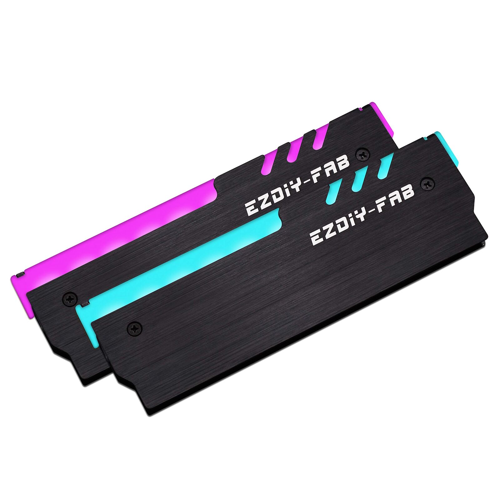 12V RGB Memory RAM Cooler,RGB DDR Heatsink(Compatible with ASUS Aura Sync,MSI...