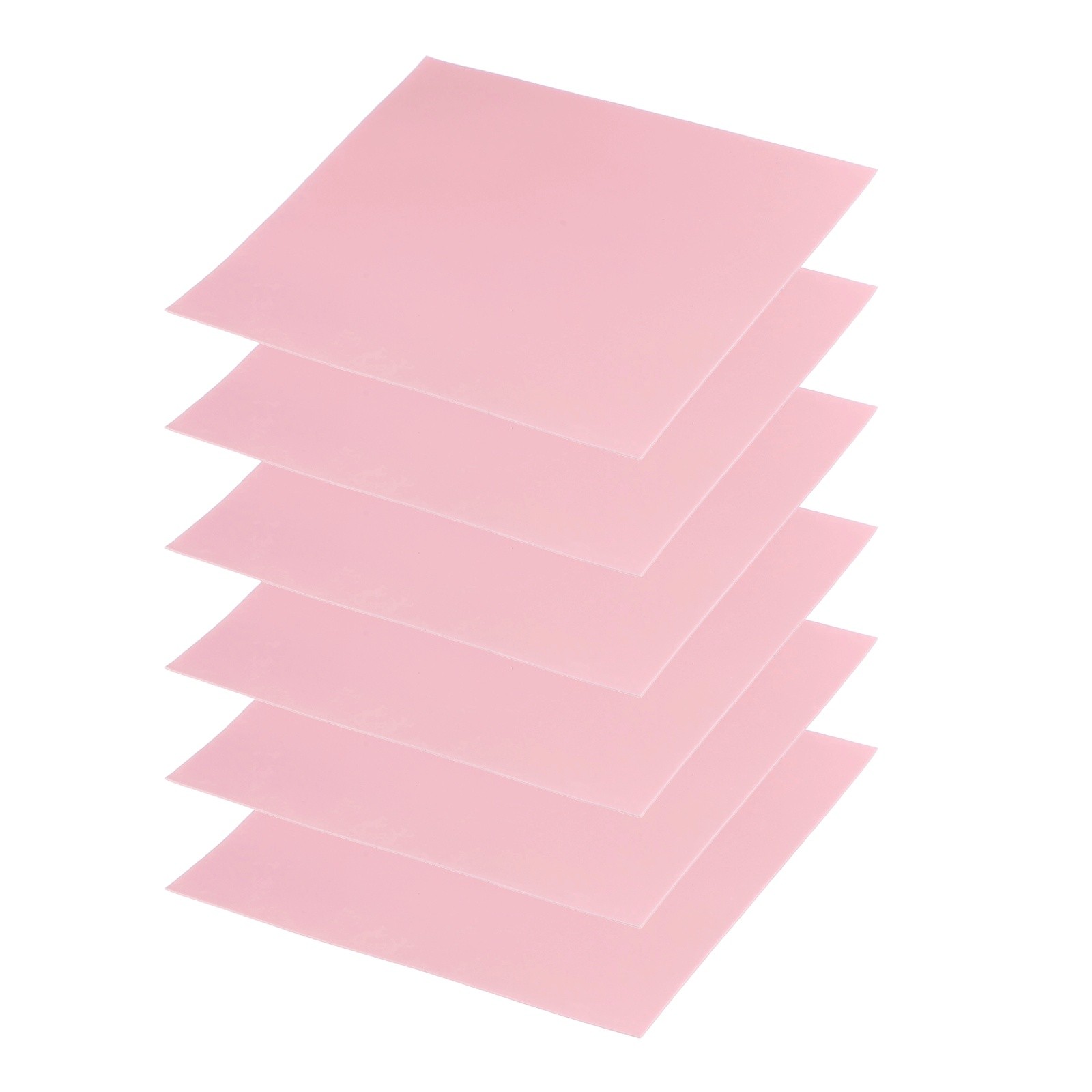 6 Pcs Thermal Pads 100x100x0.5mm for CPU GPU M.2 SSD NVMe Pink