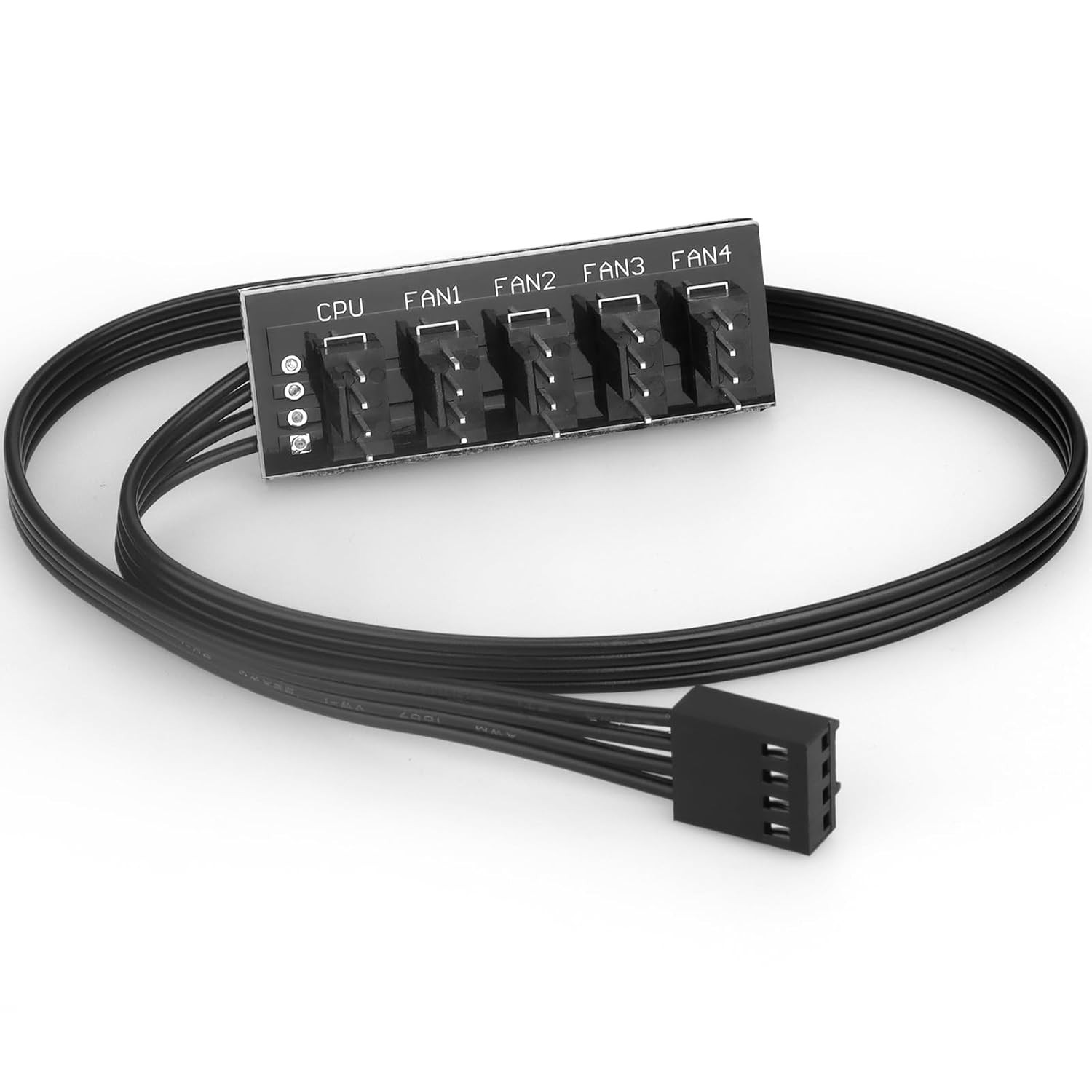 Fan Hub,Compatible 3PIN/4PIN PC Fan Splitter.Pwm Fans Hub for Desktop