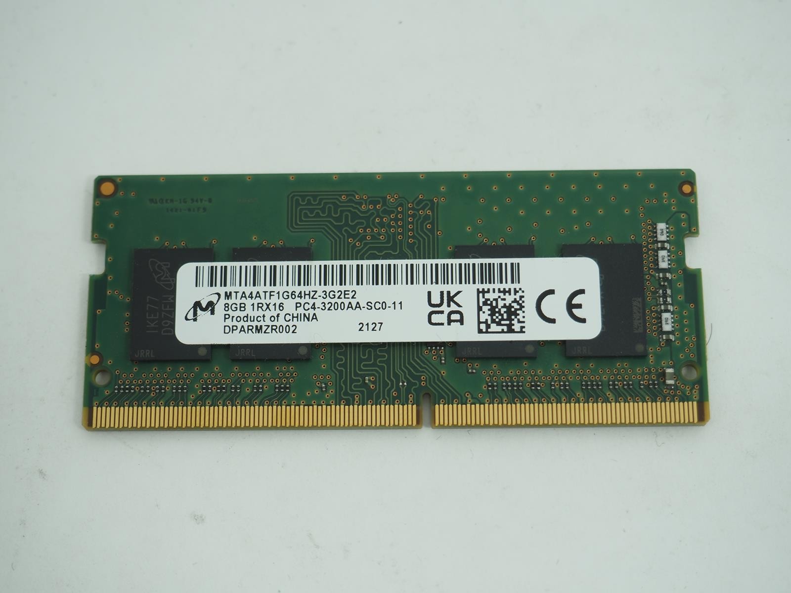 MICRON 8GB PC4-3200AA Laptop Ram / SO-DIMM Memory - MTA4ATF1G64HZ - 3G2E2