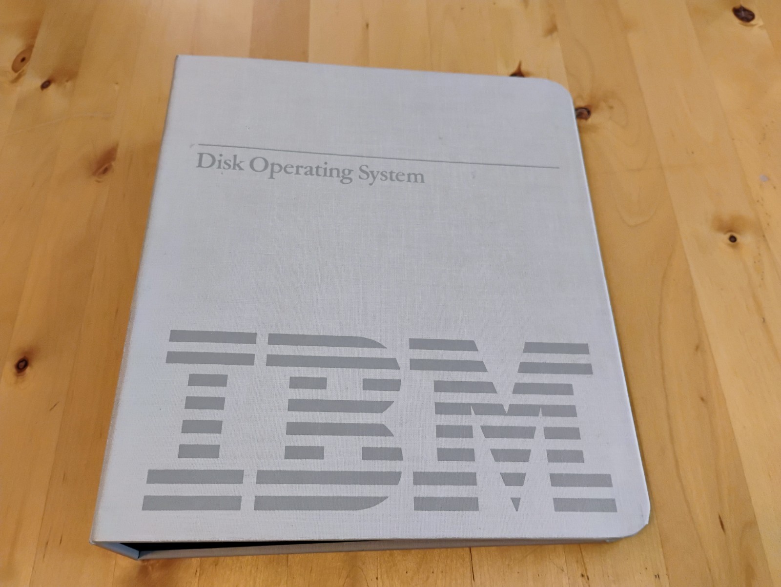 IBM Disk Organizer Vintage Software 8 X 9 X 2.5 3 Ring Operating System Binder
