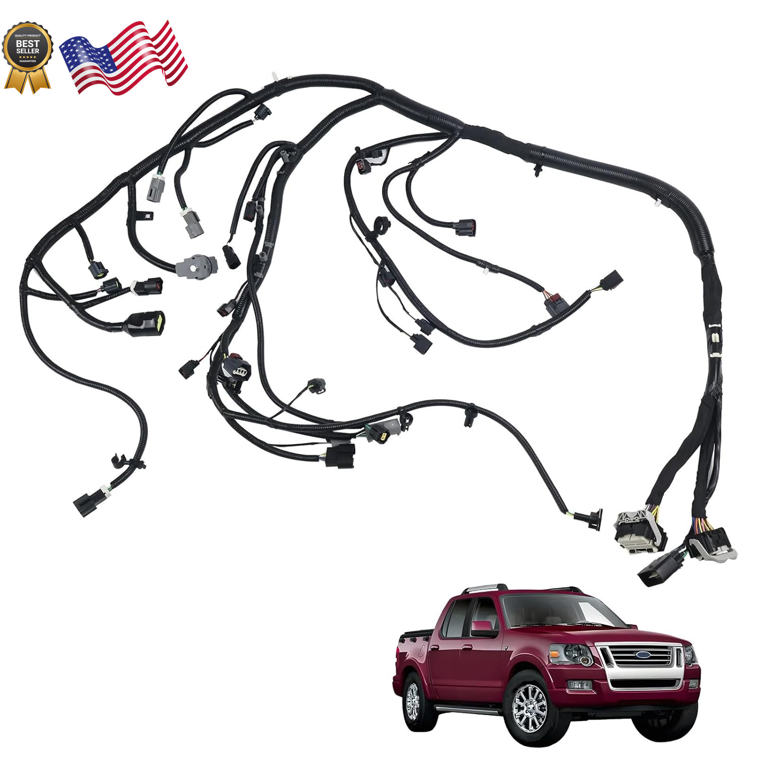 8L2Z-12A581-BA 4.0L Engine Wire Wiring Harness Compatible with Ford Explorer