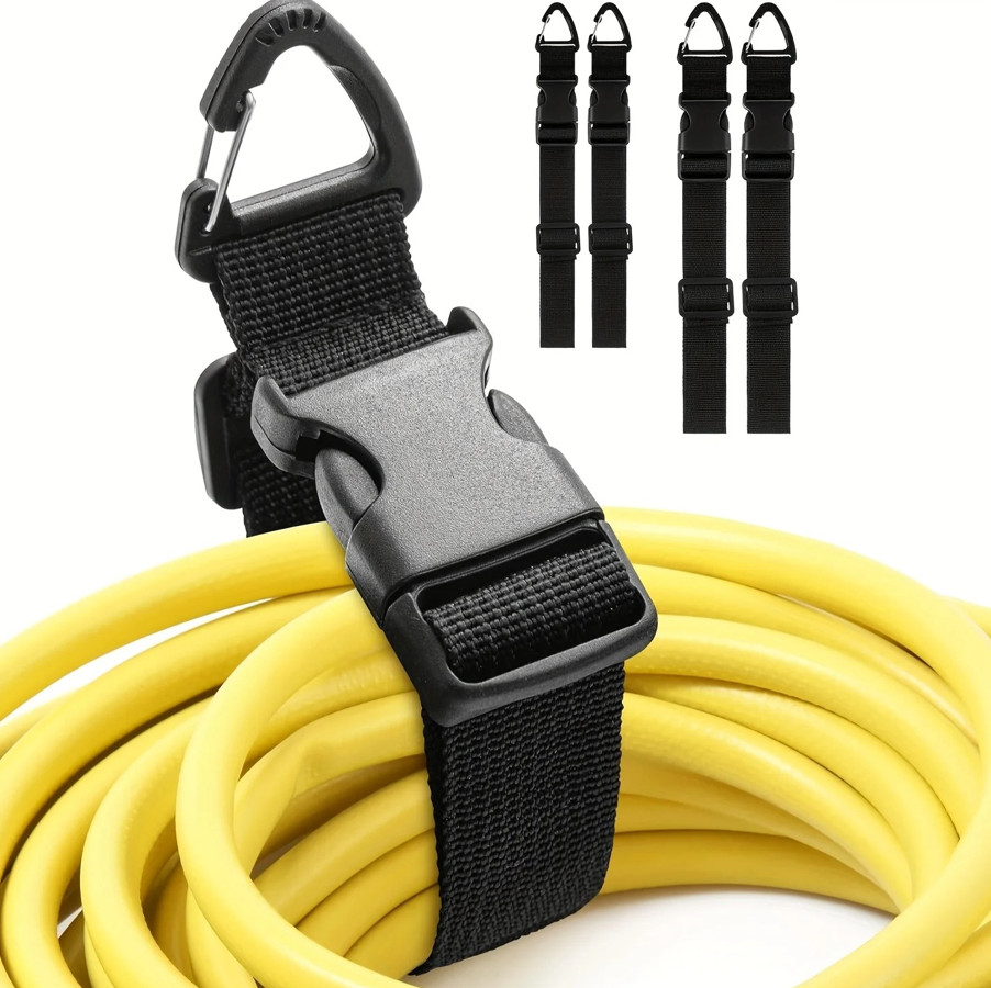 2pcs 45cm/17.7in  Adjustable Extension Cord Organizer Heavy Duty Storage Straps