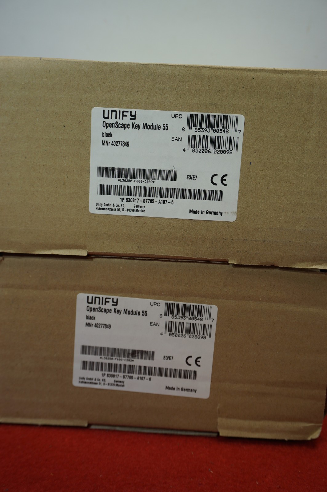 UNIFY Openscape Key Module 55 Siemens S30817-S7705-A107-6 QTY-2