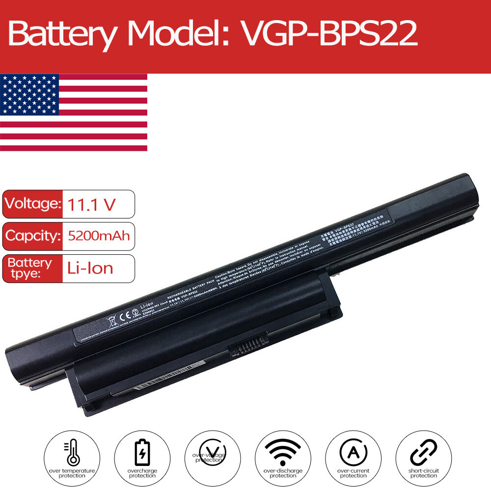 Battery for Sony Vaio VPCEB35FX/BJ VPCEB35FX/T VPCEB36GM/BJ VPCEB47GM/BJ