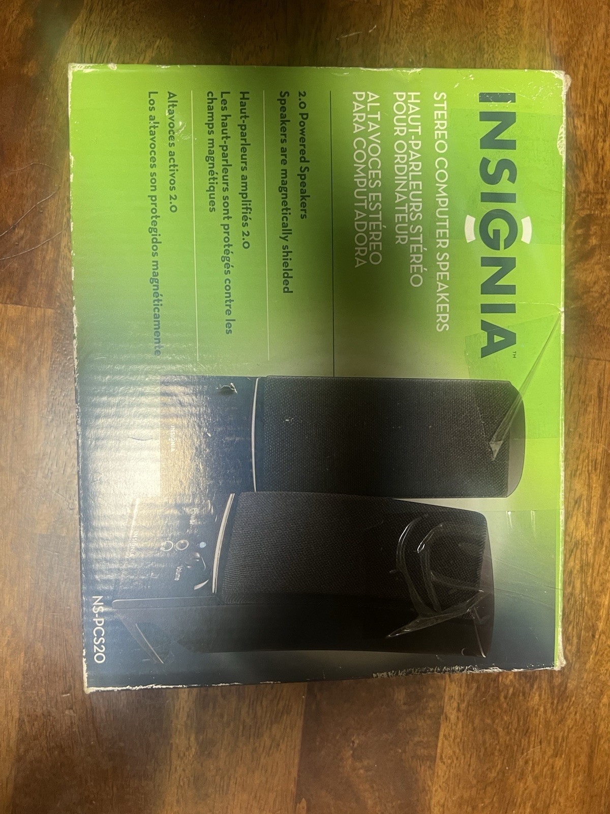 Insignia Stereo Computer NS-PCS40 2.0 Powered Speaker 2-Piece Black - NEW In Box